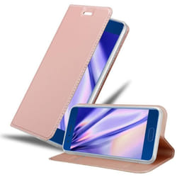 Coque pour Honor 9 Etui en CLASSY OR ROSÉ Housse Case Cover Protection fermeture magnétique Portefeuille Wallet