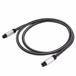 Câble audio numérique 1m en Noir - Câble Toslink vers Toslink Câble numérique optique