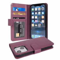 Coque pour Apple iPhone 13 MINI en ORCHIDÉE VIOLETS Cover Protection emplacements pour cartes