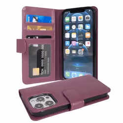 Coque pour Apple iPhone 13 PRO en ORCHIDÉE VIOLETS Cover Protection emplacements pour cartes