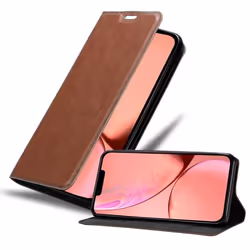 Coque pour Apple iPhone 13 MINI Housse en MARRON MOYEN Etui Case Cover Protection Portefeuille Wallet