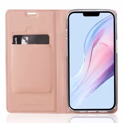Étui pour iPhone 13 MINI - CADORABO - Classy Or Rosé - Housse Protection - Fermeture Magnétique - Fonction Stand