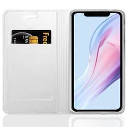 Coque pour Apple iPhone 13 PRO MAX Etui en CLASSY ARGENT Housse Case Cover Protection fermeture magnétique Portefeuille Wallet