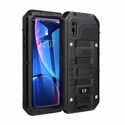 Coque pour Apple iPhone XR Housse en NOIR Etui Case Cover Protection robuste 360° protection décran Outdoor Heavy Duty
