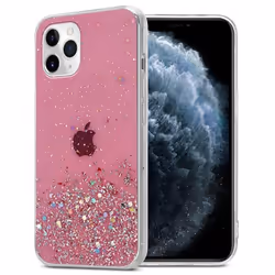 Coque pour Apple iPhone 11 Etui en Rose avec Paillettes Case Cover Housse Protection Silicone TPU Paillettes Glitter
