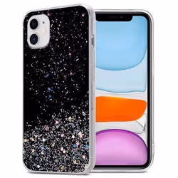 Coque pour Apple iPhone 11 PRO MAX Etui en Noir avec Paillettes Case Cover Housse Protection Silicone TPU Paillettes Glitter