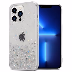 Coque pour Apple iPhone 13 PRO Etui en Transparent avec Paillettes Case Cover Housse Protection Silicone TPU Paillettes Glitt ...