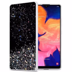 Coque pour Samsung Galaxy A10 / M10 Etui en Noir avec Paillettes Case Cover Housse Protection Silicone TPU Paillettes Glitter
