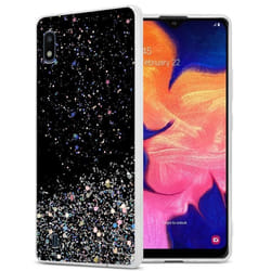 Coque pour Samsung Galaxy A10 / M10 Etui en Noir avec Paillettes Case Cover Housse Protection Silicone TPU Paillettes Glitter