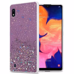 Coque - CADORABO - Samsung Galaxy A10 / M10 - Violet - Paillettes - Protection Silicone TPU