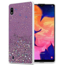 Coque - CADORABO - Samsung Galaxy A10 / M10 - Violet - Paillettes - Protection Silicone TPU