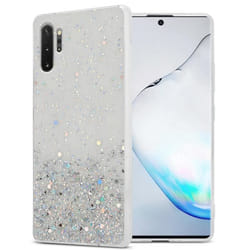 Coque pour Samsung Galaxy NOTE 10 PLUS Etui en Transparent avec Paillettes Case Cover Housse Protection Silicone TPU Paillettes