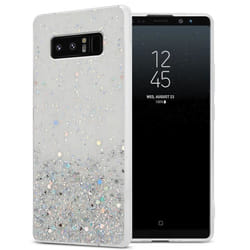 Coque pour Samsung Galaxy NOTE 8 Etui en Transparent avec Paillettes Case Cover Housse Protection Silicone TPU Paillettes Glitter