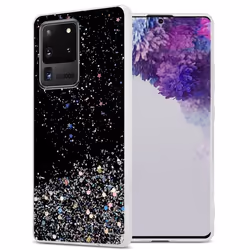 Coque pour Samsung Galaxy S20 ULTRA Etui en Noir avec Paillettes Case Cover Housse Protection Silicone TPU Paillettes Glitter