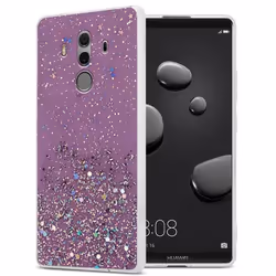 Coque pour Huawei MATE 10 PRO Etui en Violet avec Paillettes Case Cover Housse Protection Silicone TPU Paillettes Glitter