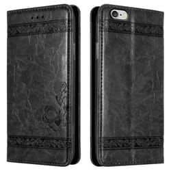 Coque - CADORABO - iPhone 6 / 6S - Housse Book - Silicone TPU - Noir - Protection portefeuille