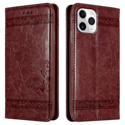 Coque - CADORABO - Apple iPhone 11 PRO MAX - Rouge Foncé - Silicone TPU - Housse Portefeuille