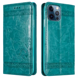 Coque pour Apple iPhone 12 PRO MAX Housse en Turquoise Etui Case Cover Protection Portefeuille Wallet
