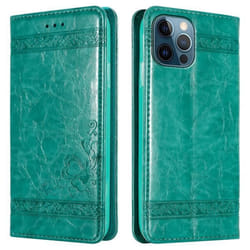 Coque pour Apple iPhone 12 PRO MAX Housse en Turquoise Etui Case Cover Protection Portefeuille Wallet