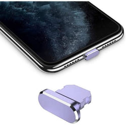 Bouchon de protection pour Apple iPhone en Lilas contre la poussière pour le port de chargement