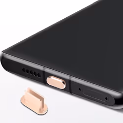 Bouchon de protection pour USB C en Or contre la poussière pour le port de chargement Etanche à la poussière