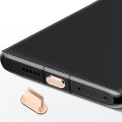 Bouchon de protection pour USB C en Or contre la poussière pour le port de chargement Etanche à la poussière