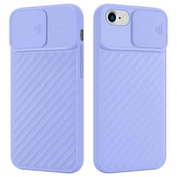 Coque pour Apple iPhone 7 / 7S / 8 / SE 2020 Housse en Mat Violet Etui Case Cover Silicone TPU et protection pour appareil photo