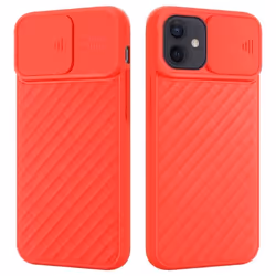 Coque pour Apple iPhone 12 MINI Housse en Mat Rouge Etui Case Cover Silicone TPU et protection pour appareil photo