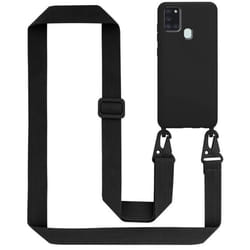Coque Collier - CADORABO - Samsung Galaxy A21s - LIQUID BLACK - Silicone TPU - Étui Fashion