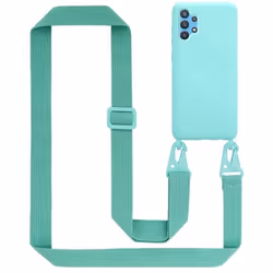 Coque Collier - Cadorabo - Samsung Galaxy A32 5G - Silicone TPU - LIQUID TURQUOISE - Réglable