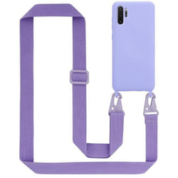 Coque Collier pour Samsung Galaxy NOTE 10 PLUS Housse en LIQUID LIGHT PURPLE Etui Fashion Necklace a la mode Case Cover Silicone