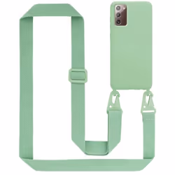 Coque Collier - CADORABO - Samsung Galaxy NOTE 20 - LIQUID LIGHT GREEN - Silicone TPU - Fashion