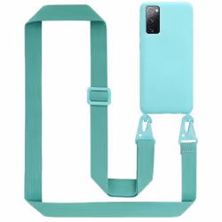 Étui de téléphone - CADORABO - Samsung Galaxy S20 FE - LIQUID TURQUOISE - Silicone TPU - Cordon réglable