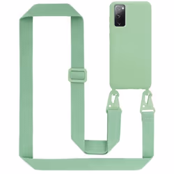 Coque Collier pour Samsung Galaxy S20 FE Housse en LIQUID LIGHT GREEN Etui Fashion Necklace a la mode Case Cover Silicone rég ...