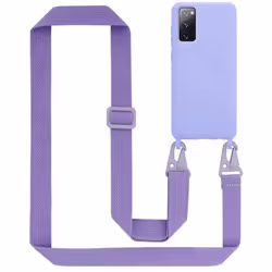 Étui de téléphone - CADORABO - Samsung Galaxy S20 FE - LIQUID VIOLET CLAIR - Silicone TPU - Cordon réglable