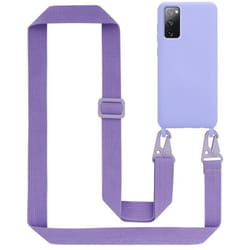 Étui de téléphone - CADORABO - Samsung Galaxy S20 FE - LIQUID VIOLET CLAIR - Silicone TPU - Cordon réglable