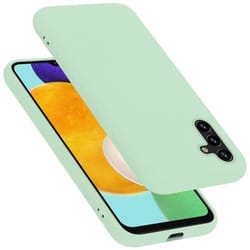 Coque pour Samsung Galaxy A13 5G Housse en LIQUID LIGHT GREEN Etui Case Cover Protection en Silicone TPU telephone portable