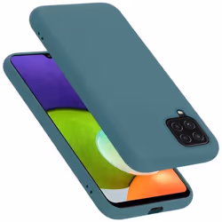 Coque pour Samsung Galaxy A22 4G / M22 / M32 4G Housse en LIQUID GREEN Etui Case Cover Protection en Silicone TPU telephone