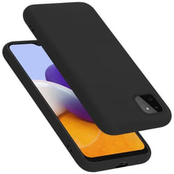Coque - CADORABO - Samsung Galaxy A22 5G - LIQUID BLACK - Protection Silicone TPU - Design Fin et Léger