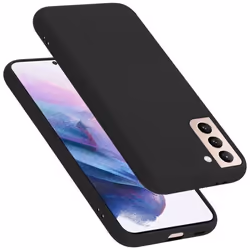 Coque pour Samsung Galaxy S22 PLUS Housse en LIQUID BLACK Etui Case Cover Protection en Silicone TPU telephone portable