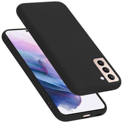 Coque pour Samsung Galaxy S22 PLUS Housse en LIQUID BLACK Etui Case Cover Protection en Silicone TPU telephone portable