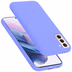 Coque pour Samsung Galaxy S22 PLUS Housse en LIQUID LIGHT PURPLE Etui Case Cover Protection en Silicone TPU telephone portabl ...