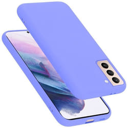 Coque pour Samsung Galaxy S22 PLUS Housse en LIQUID LIGHT PURPLE Etui Case Cover Protection en Silicone TPU telephone portable