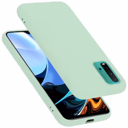 Coque pour Xiaomi RedMi 9T / POCO M3 Housse en LIQUID LIGHT GREEN Etui Case Cover Protection en Silicone TPU telephone portab ...
