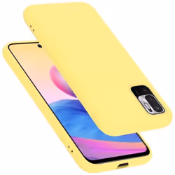 Coque pour Xiaomi RedMi NOTE 10 5G / POCO M3 PRO 5G Housse en LIQUID YELLOW Etui Case Cover Protection en Silicone TPU teleph ...