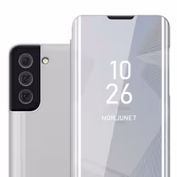 Coque pour Samsung Galaxy S22 PLUS en AGATE ARGENT Cover Protection with miroir