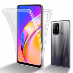 Coque pour Oppo A94 5G - CADORABO - Transparent - Protection 360° - Silicone TPU - Souple