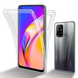 Coque pour Oppo A94 5G - CADORABO - Transparent - Protection 360° - Silicone TPU - Souple