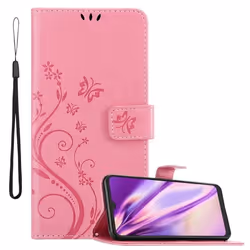 Coque pour Alcatel 1S 2021 / 3L 2021 Housse en ROSE FLORAL Etui Case Cover Protection Floral Portefeuille Wallet