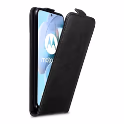 Coque pour Motorola MOTO G31 / G41 Etui en NOIR NUIT Housse Case Cover Protection Flip magnétique Portefeuille